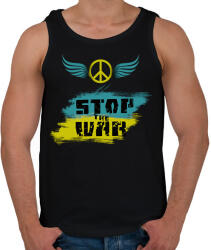 printfashion stop the war - Férfi atléta - Fekete (6241560)