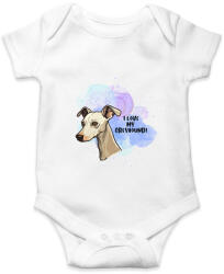 printfashion I love my greyhound - Baba Body - Fehér (14243835)