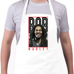 printfashion Bob Marley - Kötény - Fehér (7661597)