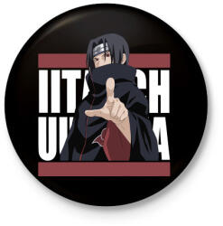 printfashion Ucsiha Itachi - Kitűző, hűtőmágnes - Fekete (3099607)