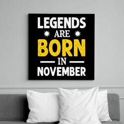 printfashion A legendák novemberben születtek - Vászonkép - Fekete (10732843)