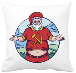 printfashion Télapó ha kommunista volna - Párnahuzat, Díszpárnahuzat - Fehér (5606533)