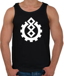 printfashion Szimbólum - Férfi atléta - Fekete (6035525)