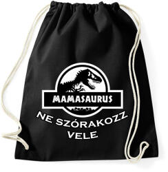 printfashion MAMASAURUS - Sportzsák, Tornazsák - Fekete (2522901)