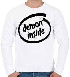 printfashion Demon Inside - Férfi pulóver - Fehér (1085259)