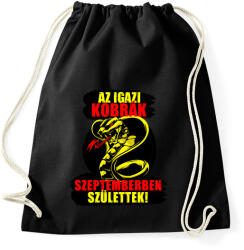 printfashion Szeptemberi Kobra - Sportzsák, Tornazsák - Fekete (6051003)
