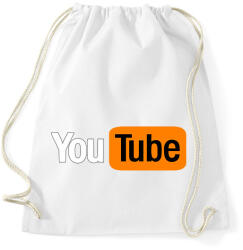 printfashion you tube - Sportzsák, Tornazsák - Fehér (2792783)