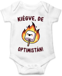 printfashion Kiégve, de optimistán - Baba Body - Fehér (16483206)