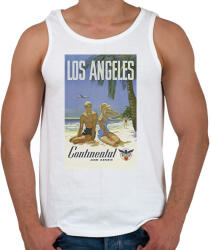 printfashion Los Angeles Retró - Férfi atléta - Fehér (13226924)