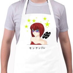 printfashion manga1 - Kötény - Fehér (4906447)