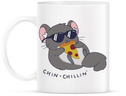 printfashion Chin-chillin' - Bögre - Fehér (13817600)