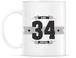 printfashion b-day-34-dark-lightgrey - Bögre - Fehér (790541)