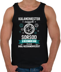 printfashion Sorsod a kezemben van - Férfi atléta - Fekete (2673270)