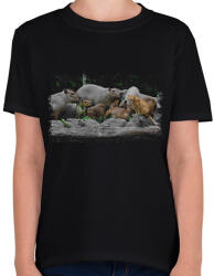 printfashion cica és capybarák - Gyerek póló - Fekete (14648998)