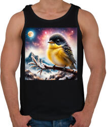 printfashion Madár - Férfi atléta - Fekete (16180596)