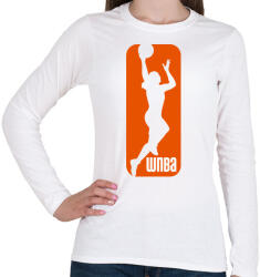 printfashion WNBA - Női hosszú ujjú póló - Fehér (4291608)