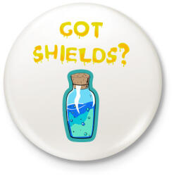 printfashion Van Shielded? - Kitűző, hűtőmágnes - Fehér (3088058)