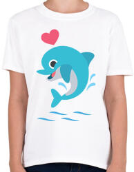 printfashion Baby Delfin - Gyerek póló - Fehér (2353184)