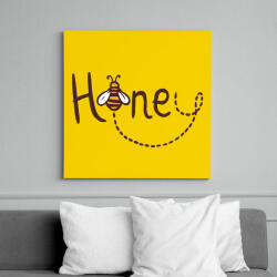 printfashion Méz - Honey - Vászonkép - Sárga (7587312)