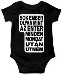 printfashion Sok ember olyan, mint az ENTER. Minden mondat után ütném! - Baba Body - Fekete (16477623)