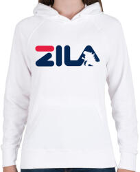 printfashion ZILA - Női kapucnis pulóver - Fehér (1181089)