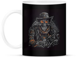 printfashion Szakállas motoros - Bögre - Fekete (14035695)