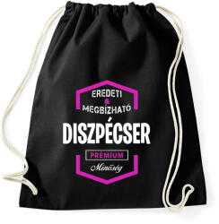 printfashion Diszpécser prémium minőség - Sportzsák, Tornazsák - Fekete (1465222)
