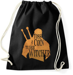printfashion Toss a Coin to your Witcher - Sportzsák, Tornazsák - Fekete (2220780)