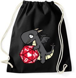printfashion Szerelmes sárkány - Sportzsák, Tornazsák - Fekete (4261073)