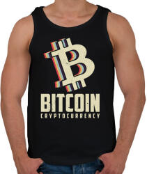 printfashion BITCOIN 4 EVER 51 - Férfi atléta - Fekete (6115705)