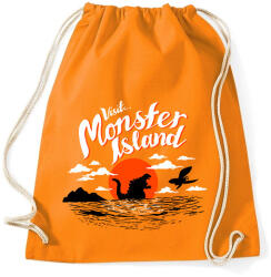 printfashion Visit Monster Island - Sportzsák, Tornazsák - Narancssárga (2304251)