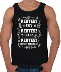 printfashion Kertész szív, lélek - Férfi atléta - Fekete (15495171)