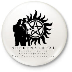 printfashion supernatural3 - Kitűző, hűtőmágnes - Fehér (3079407)