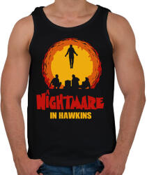 printfashion Rémálom Hawkinsban - Stranger Things - Férfi atléta - Fekete (7692276)