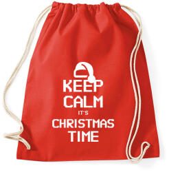 printfashion KEEP CALM ITS CHRISTMAS TIME - Sportzsák, Tornazsák - Piros (10758502)
