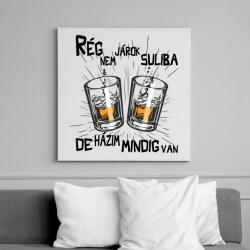 printfashion Rég nem járok suliba de házim mindig van - Vászonkép - Fehér (16821138)