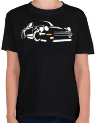 printfashion Porsche 911 - Gyerek póló - Fekete (2011605)