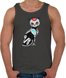 printfashion Cukorkoponya cica - Férfi atléta - Sötétszürke (4235682)