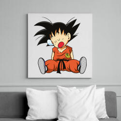 printfashion Dragonball - Songoku - Vászonkép - Fehér (15828751)