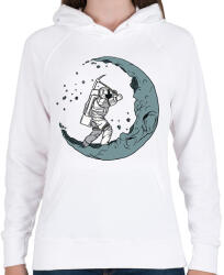 printfashion Holdásó - Női kapucnis pulóver - Fehér (6255939)