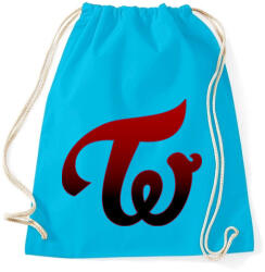 printfashion Twice logo - Sportzsák, Tornazsák - Surf blue (2515837)
