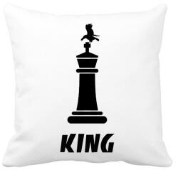 printfashion CHESS KING - Párnahuzat, Díszpárnahuzat - Fehér (1604326)