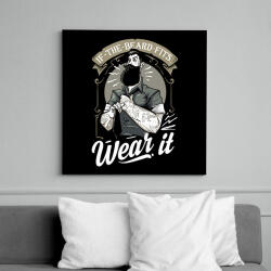 printfashion Fitt szakáll - Vászonkép - Fekete (6642118)