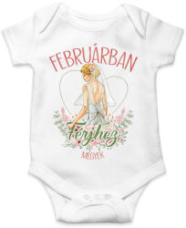 printfashion Februárban férjhez megyek - Baba Body - Fehér (7339330)