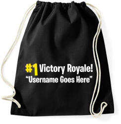 printfashion Fortnite Victory Royale - Sportzsák, Tornazsák - Fekete (1126684)