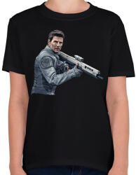 printfashion Tom Cruise - Gyerek póló - Fekete (2368169)