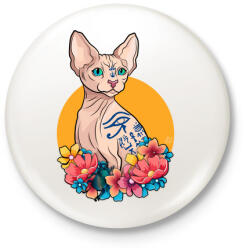 printfashion Szfinx - Kitűző, hűtőmágnes - Fehér (4226885)