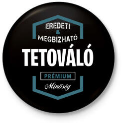 printfashion Tetováló prémium minőség - Kitűző, hűtőmágnes - Fekete (3097170)