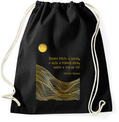 printfashion Petőfi Sándor - Föltámadott a tenger - Sportzsák, Tornazsák - Fekete (6610416)