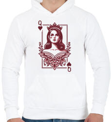 printfashion Lana Del Rey - Férfi kapucnis pulóver - Fehér (16682731)